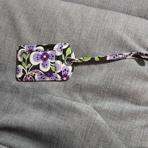 Vera Bradley Plum Petals Floral Luggage Tag